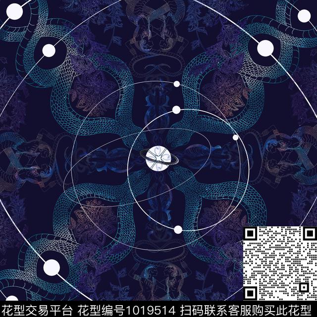 民族风大牌风山海文化数码印花华亿平台下载（图片编号: 1019514） - 瓦栏（Walan）