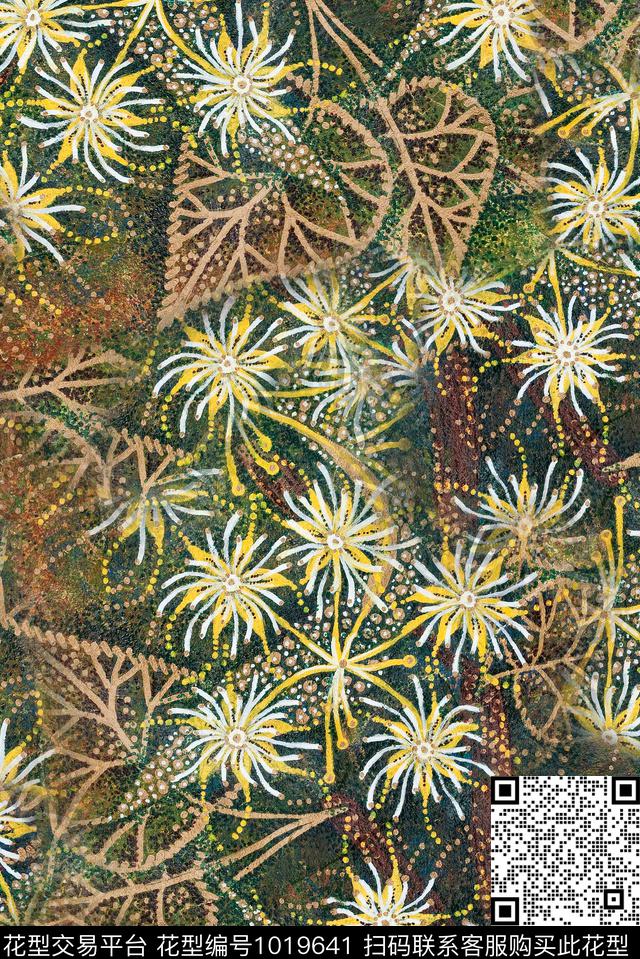 数码华亿平台民族风肌理数码印花华亿平台下载（图片编号: 1019641） - 瓦栏（Walan）