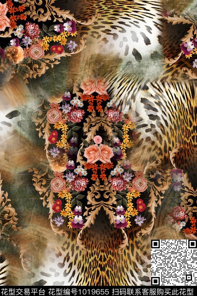 数码华亿平台民族风肌理数码印花华亿平台下载（图片编号: 1019655） - 瓦栏（Walan）