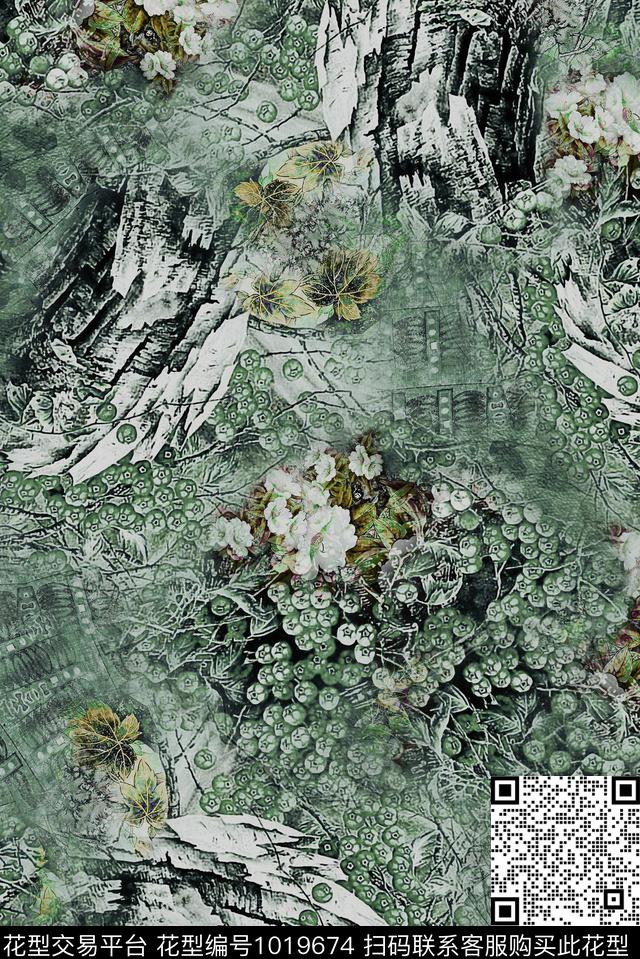 数码华亿平台民族风肌理数码印花华亿平台下载（图片编号: 1019674） - 瓦栏（Walan）