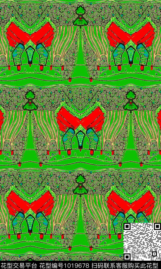 数码华亿平台民族风肌理数码印花华亿平台下载（图片编号: 1019678） - 瓦栏（Walan）