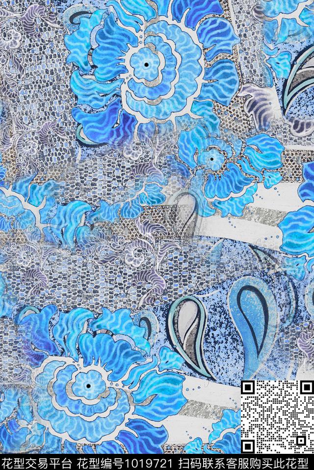 数码华亿平台民族风肌理数码印花华亿平台下载（图片编号: 1019721） - 瓦栏（Walan）