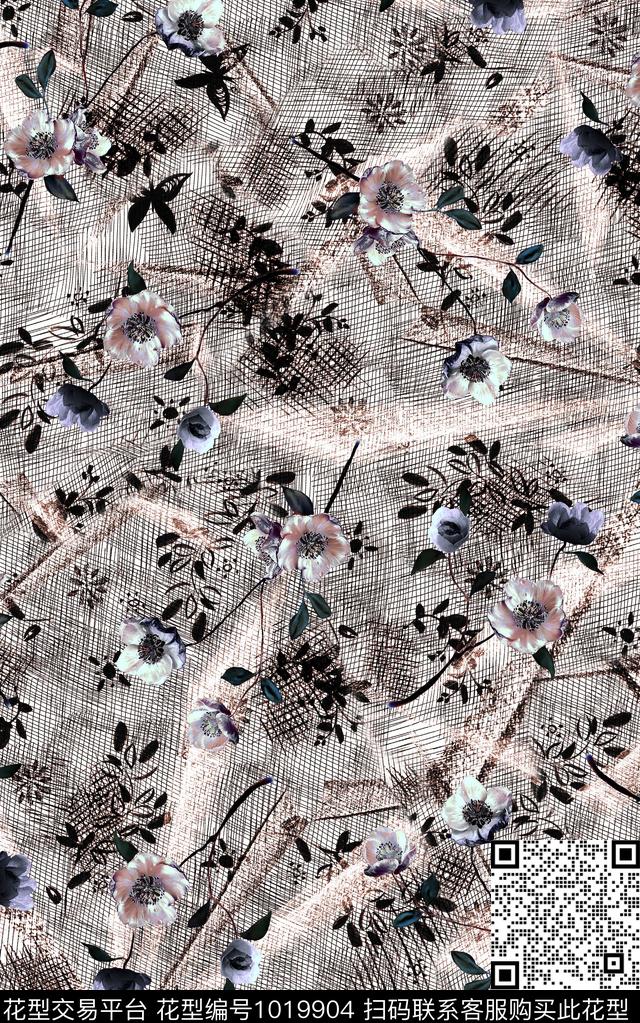 数码华亿平台抽象大牌风数码印花华亿平台下载（图片编号: 1019904） - 瓦栏（Walan）