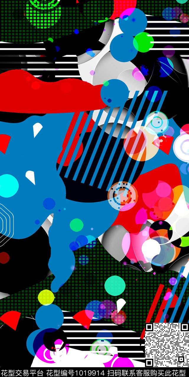 数码华亿平台女装几何数码印花华亿平台下载（图片编号: 1019914） - 瓦栏（Walan）