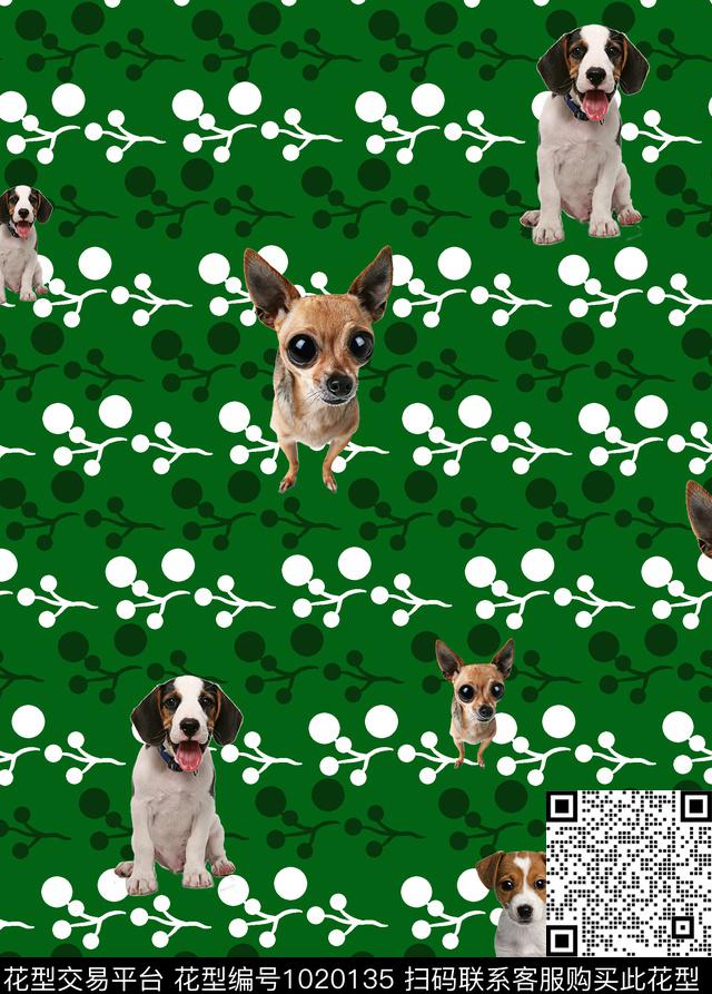 几何动物圆形数码印花华亿平台下载（图片编号: 1020135） - 瓦栏（Walan）