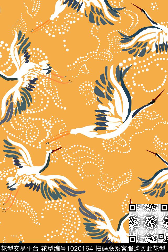 中国风数码华亿平台鸟数码印花华亿平台下载（图片编号: 1020164） - 瓦栏（Walan）