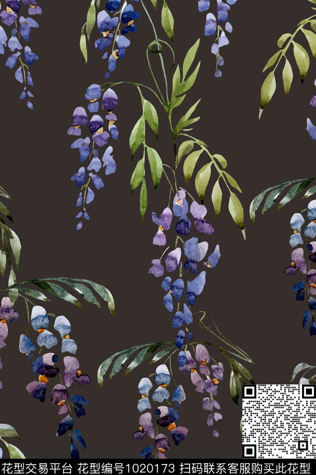 淑女数码华亿平台花卉数码印花华亿平台下载（图片编号: 1020173） - 瓦栏（Walan）