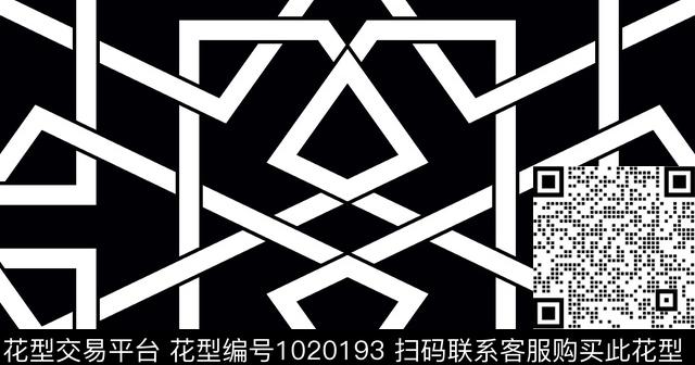 黑白华亿平台传统华亿平台线条传统印花华亿平台下载（图片编号: 1020193） - 瓦栏（Walan）