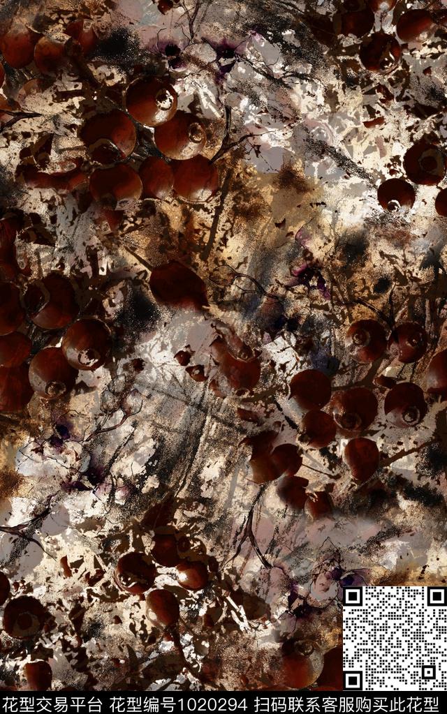 数码华亿平台抽象大牌风数码印花华亿平台下载（图片编号: 1020294） - 瓦栏（Walan）