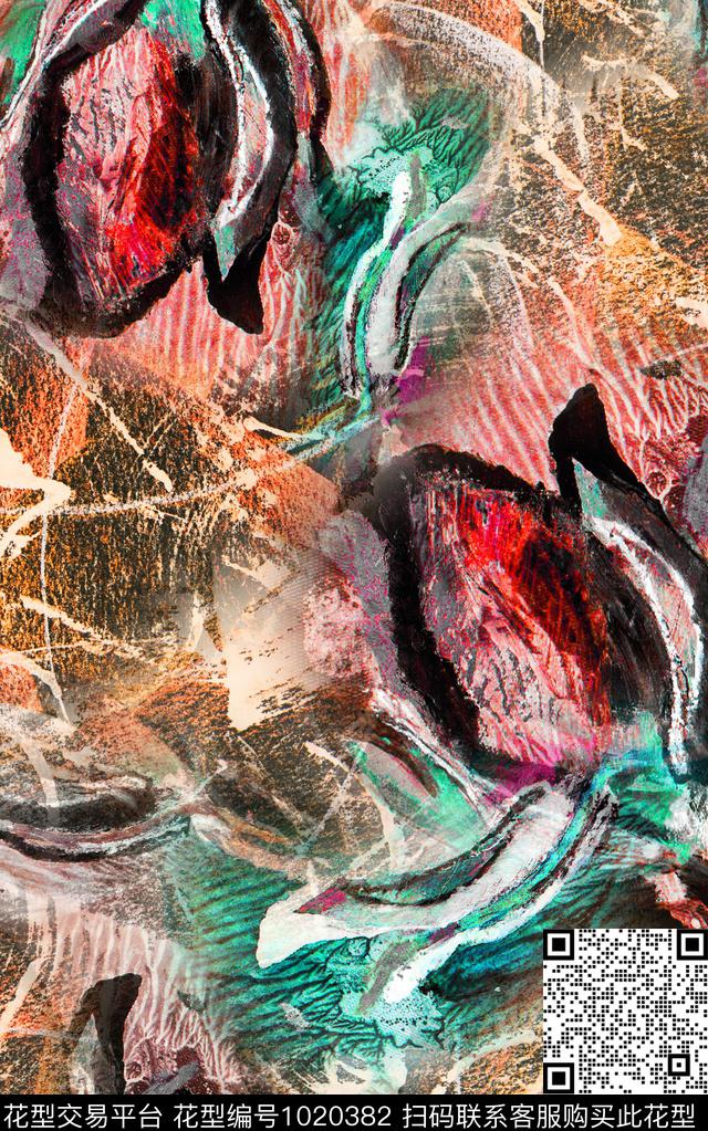 数码华亿平台笔触油画华亿平台数码印花华亿平台下载（图片编号: 1020382） - 瓦栏（Walan）