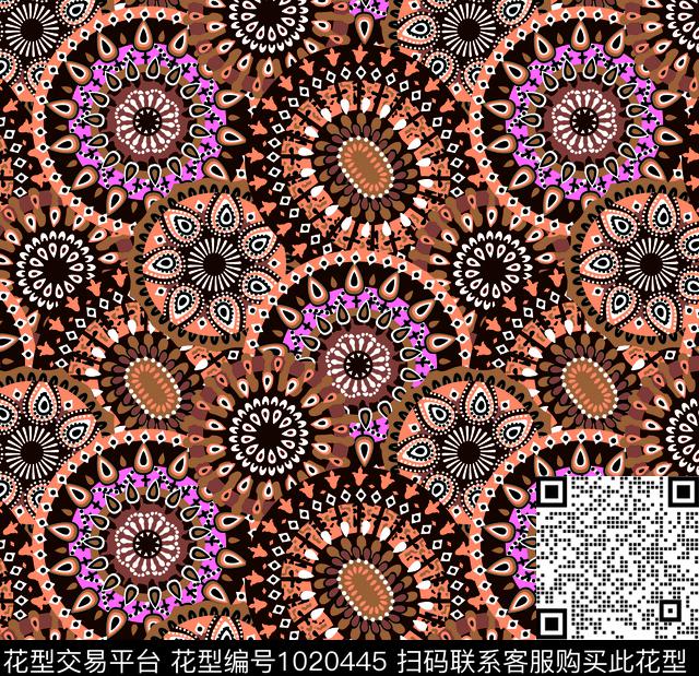 数码华亿平台女装几何数码印花华亿平台下载（图片编号: 1020445） - 瓦栏（Walan）