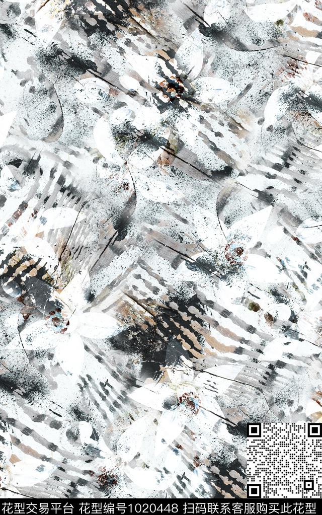 数码华亿平台抽象大牌风数码印花华亿平台下载（图片编号: 1020448） - 瓦栏（Walan）