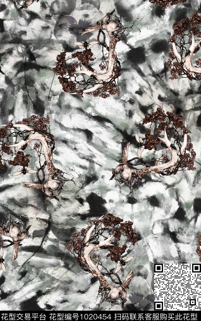 数码华亿平台抽象大牌风数码印花华亿平台下载（图片编号: 1020454） - 瓦栏（Walan）