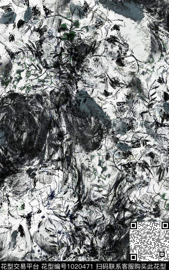 数码华亿平台抽象大牌风数码印花华亿平台下载（图片编号: 1020471） - 瓦栏（Walan）