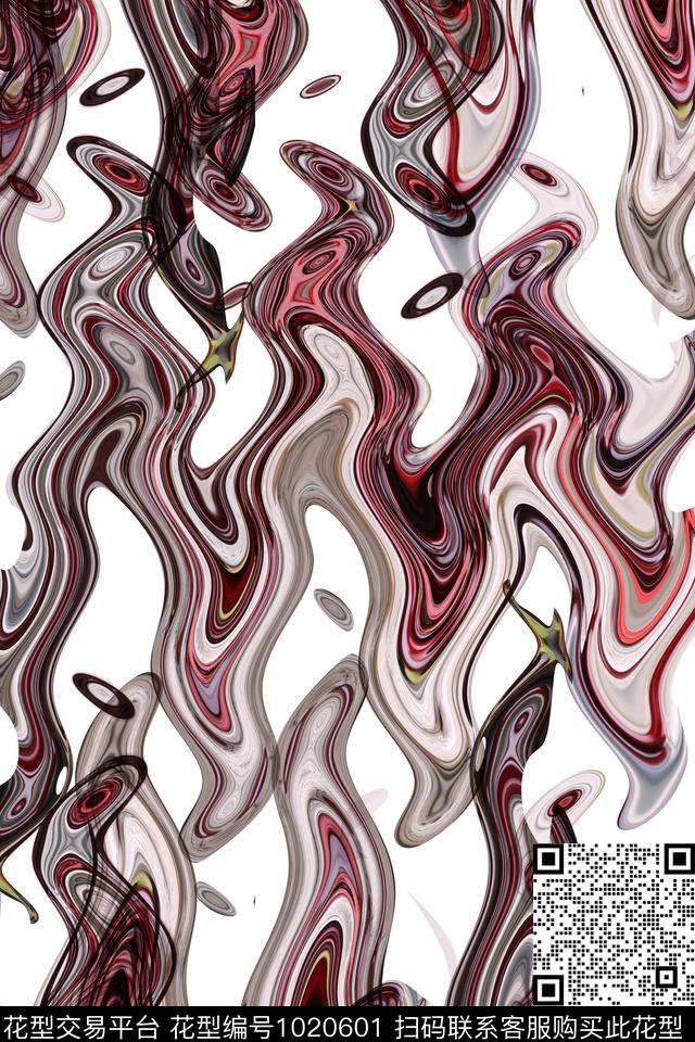 炫彩数码华亿平台抽象数码印花华亿平台下载（图片编号: 1020601） - 瓦栏（Walan）