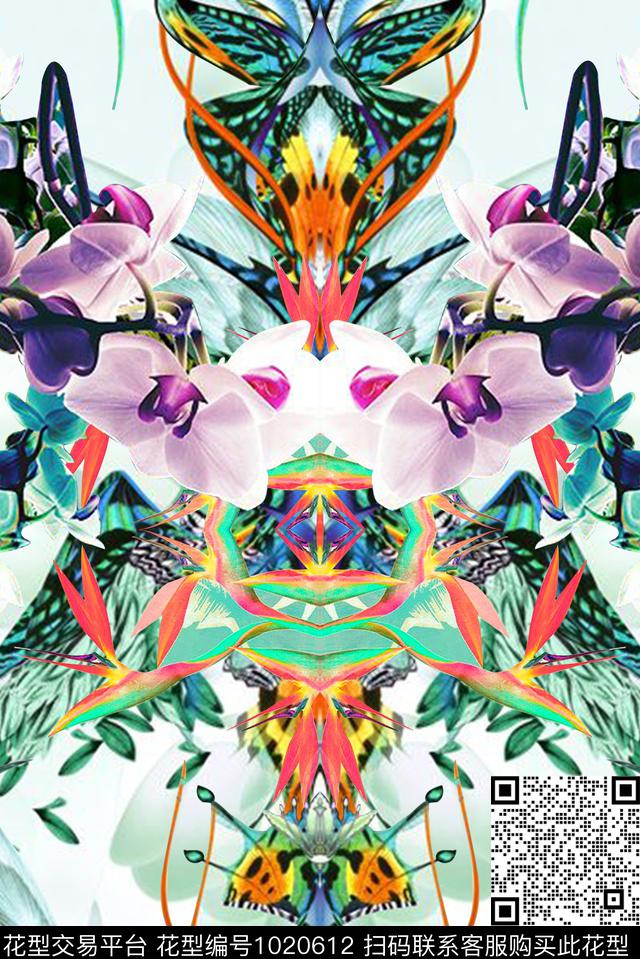 数码华亿平台花卉欧洲数码印花华亿平台下载（图片编号: 1020612） - 瓦栏（Walan）