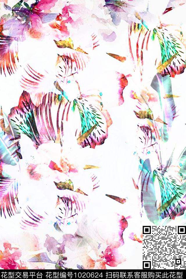 数码华亿平台花卉欧洲数码印花华亿平台下载（图片编号: 1020624） - 瓦栏（Walan）
