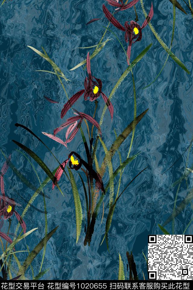 数码华亿平台素雅女装数码印花华亿平台下载（图片编号: 1020655） - 瓦栏（Walan）