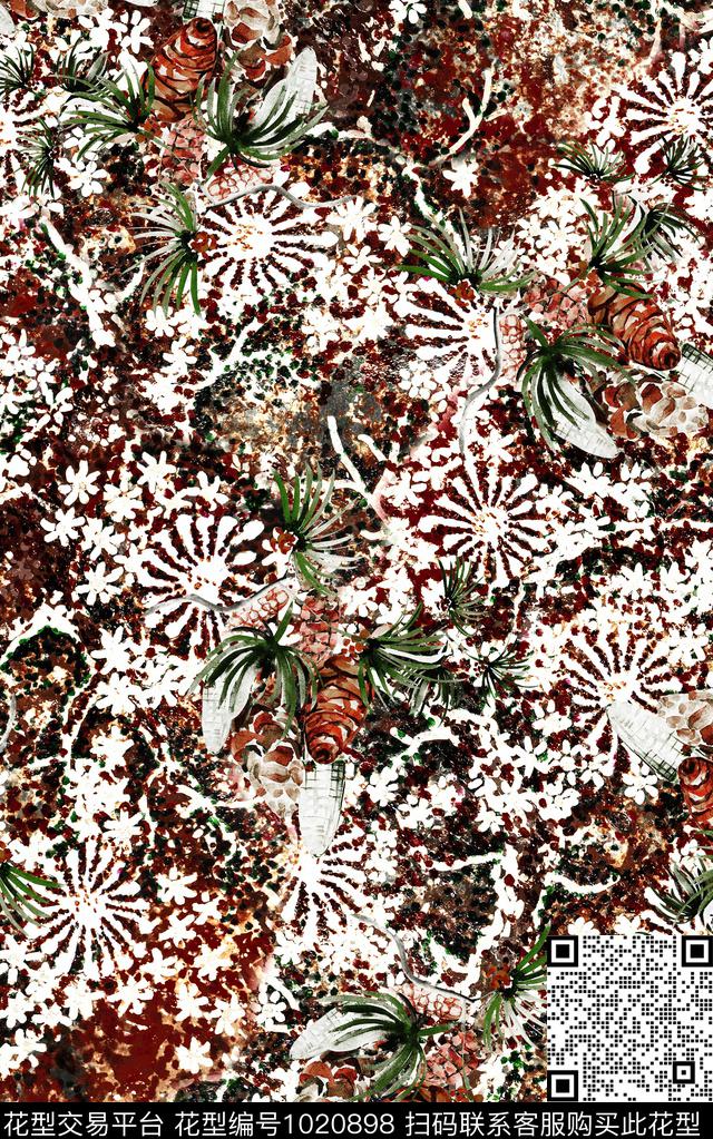 数码华亿平台抽象大牌风数码印花华亿平台下载（图片编号: 1020898） - 瓦栏（Walan）