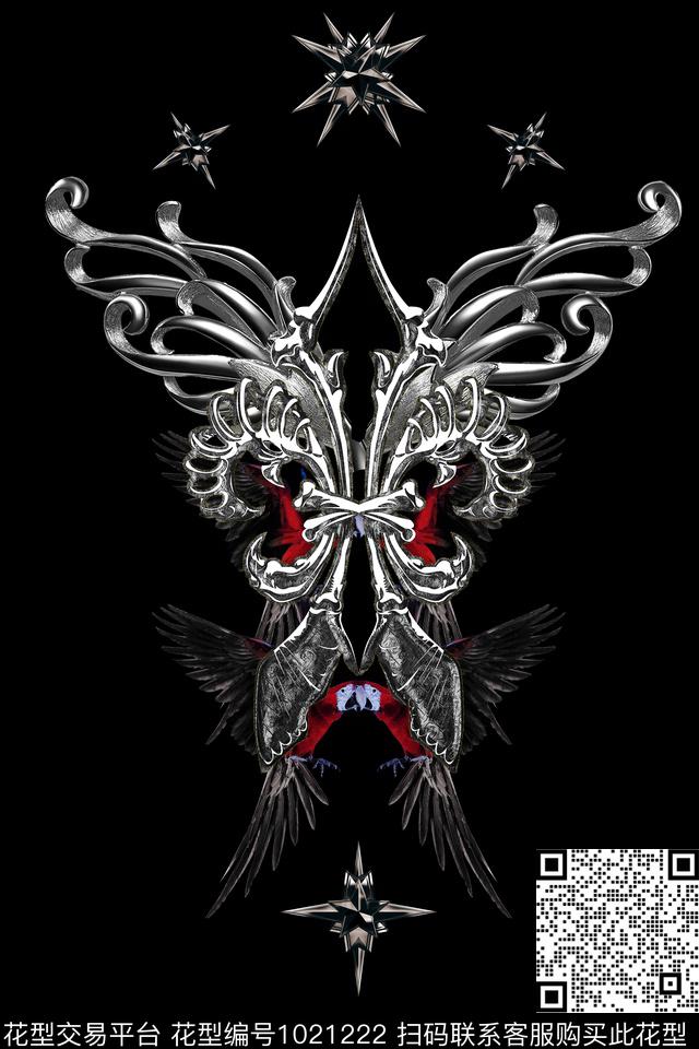 卡通抽象男装数码印花华亿平台下载（图片编号: 1021222） - 瓦栏（Walan）