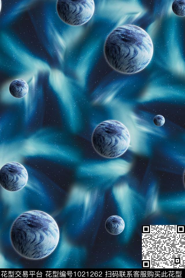 春夏华亿平台抽象星空数码印花华亿平台下载（图片编号: 1021262） - 瓦栏（Walan）
