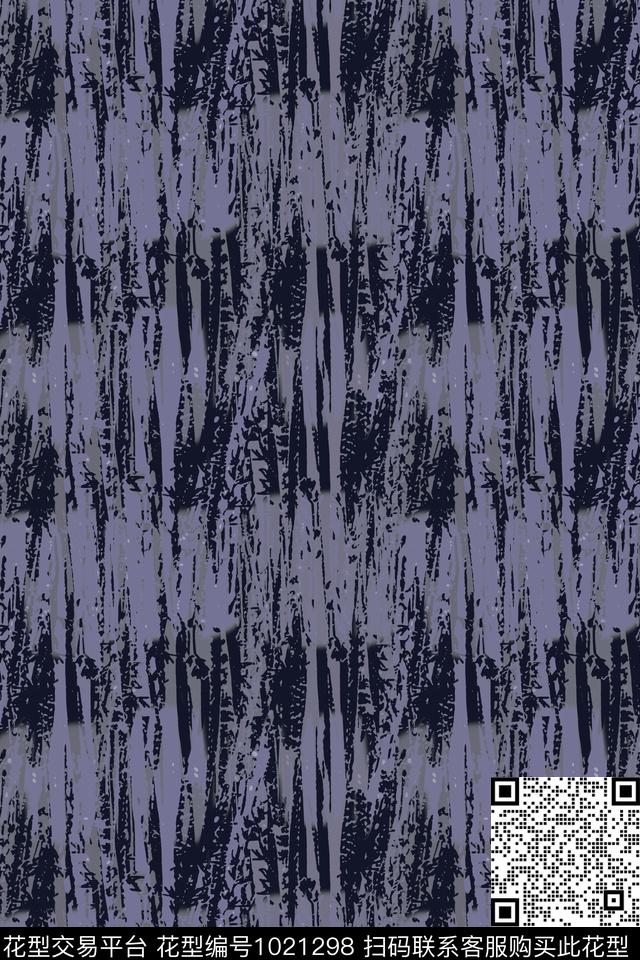 风格化花卉男装休闲花卉条纹图案数码印花华亿平台下载（图片编号: 1021298） - 瓦栏（Walan）
