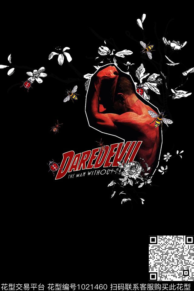 抽象男装黑白华亿平台数码印花华亿平台下载（图片编号: 1021460） - 瓦栏（Walan）