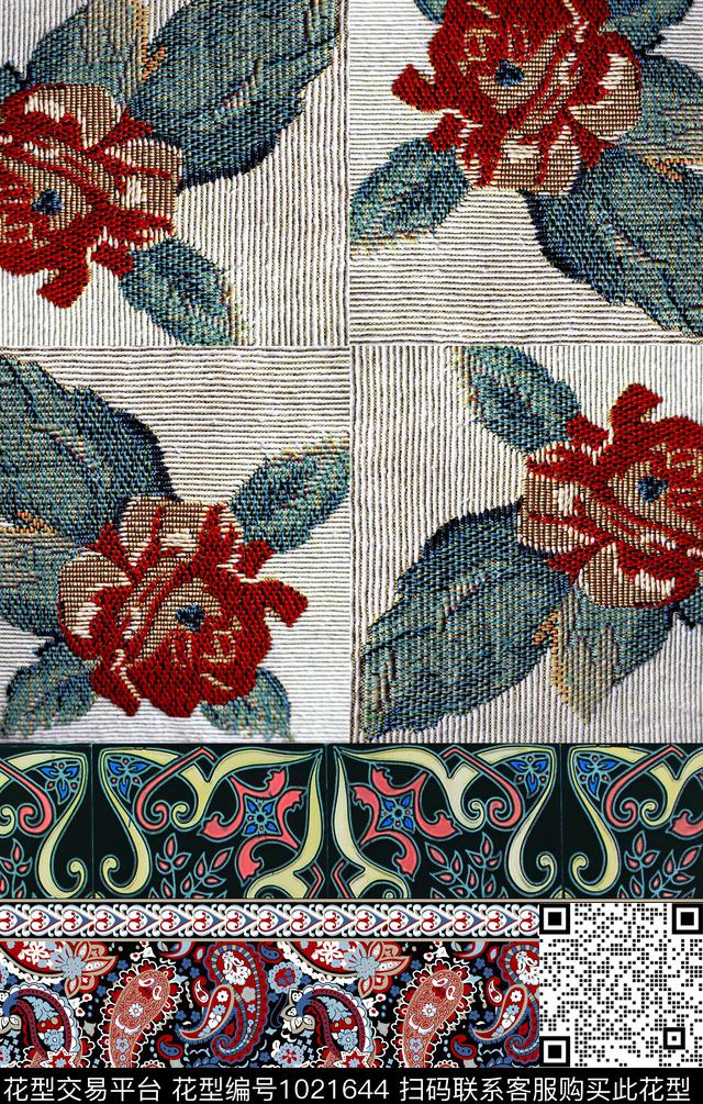 数码华亿平台民族风波西米亚数码印花华亿平台下载（图片编号: 1021644） - 瓦栏（Walan）