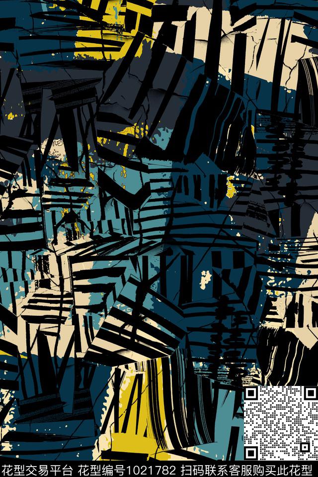 几何Fei-男装Fei-趣味几何数码印花华亿平台下载（图片编号: 1021782） - 瓦栏（Walan）