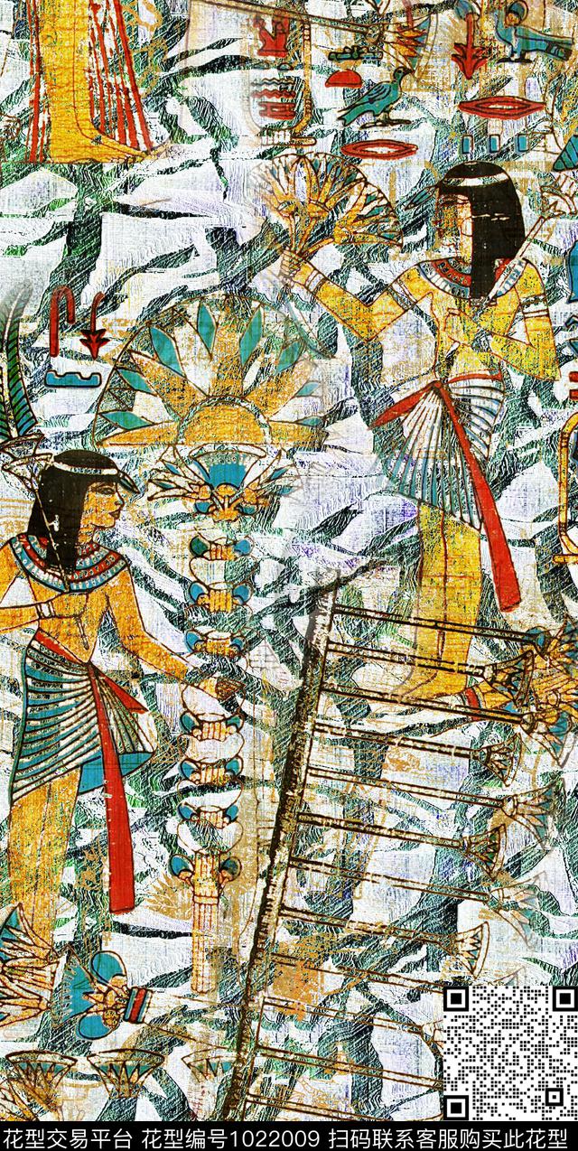 民族风复古杭州数码印花华亿平台下载（图片编号: 1022009） - 瓦栏（Walan）