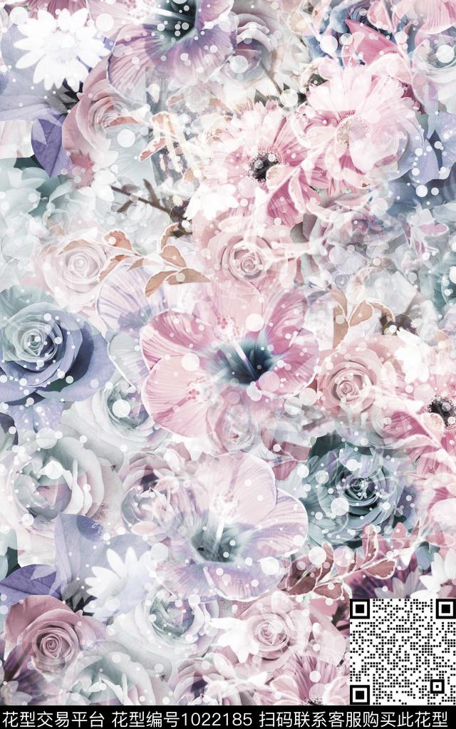 数码华亿平台抽象大牌风数码印花华亿平台下载（图片编号: 1022185） - 瓦栏（Walan）