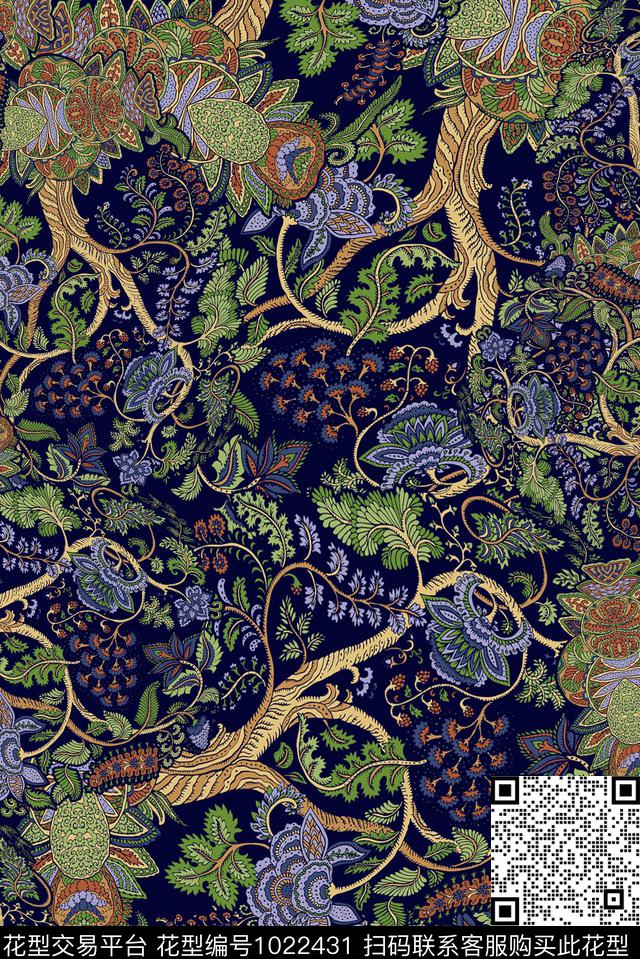 民族风波西米亚欧洲数码印花华亿平台下载（图片编号: 1022431） - 瓦栏（Walan）