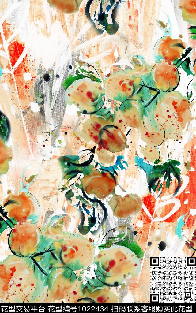 数码华亿平台花卉油画华亿平台数码印花华亿平台下载（图片编号: 1022434） - 瓦栏（Walan）