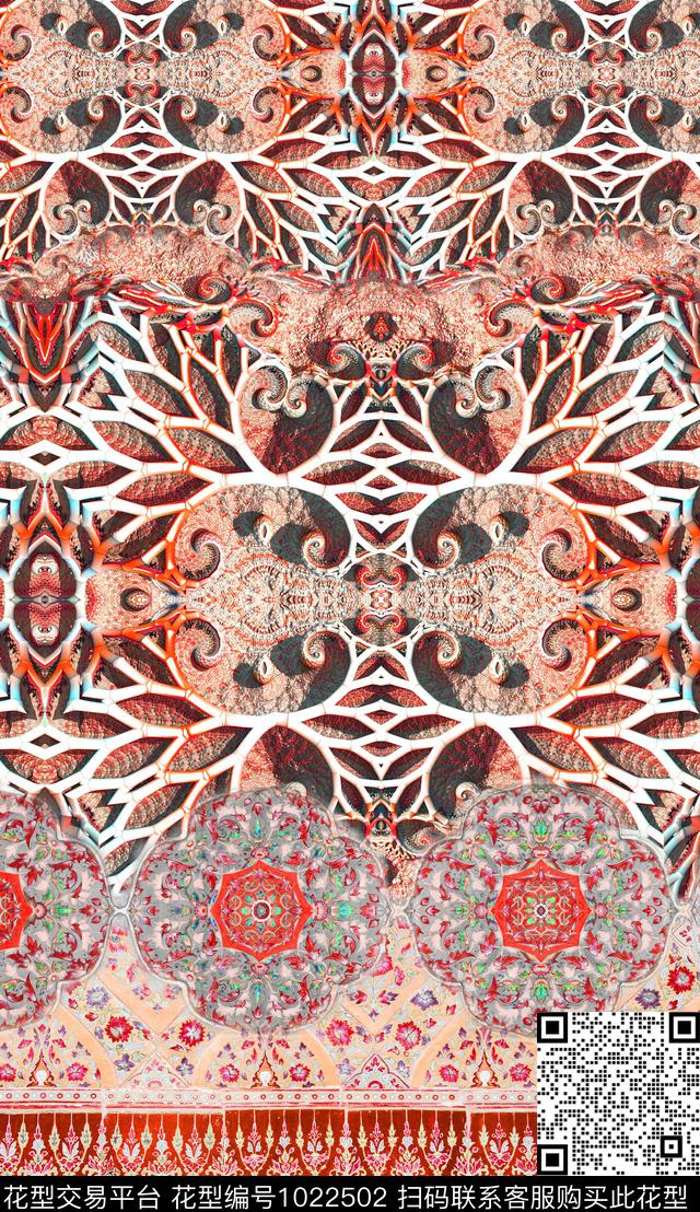 民族风波西米亚中老年数码印花华亿平台下载（图片编号: 1022502） - 瓦栏（Walan）