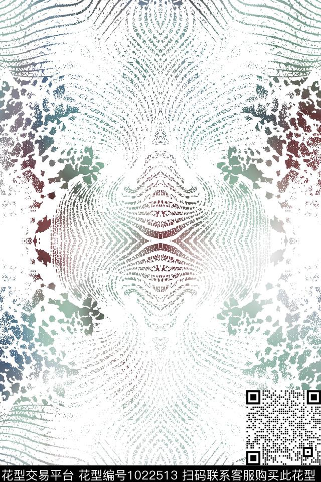 艺术抽象纹理数码印花华亿平台下载（图片编号: 1022513） - 瓦栏（Walan）