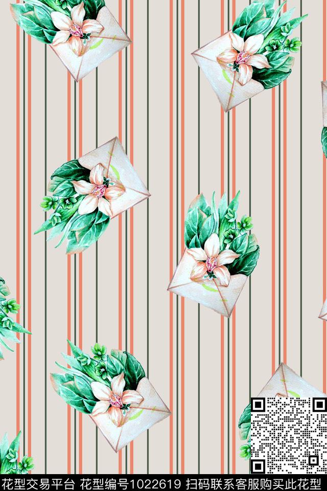 衬衫春夏华亿平台手绘花卉数码印花华亿平台下载（图片编号: 1022619） - 瓦栏（Walan）