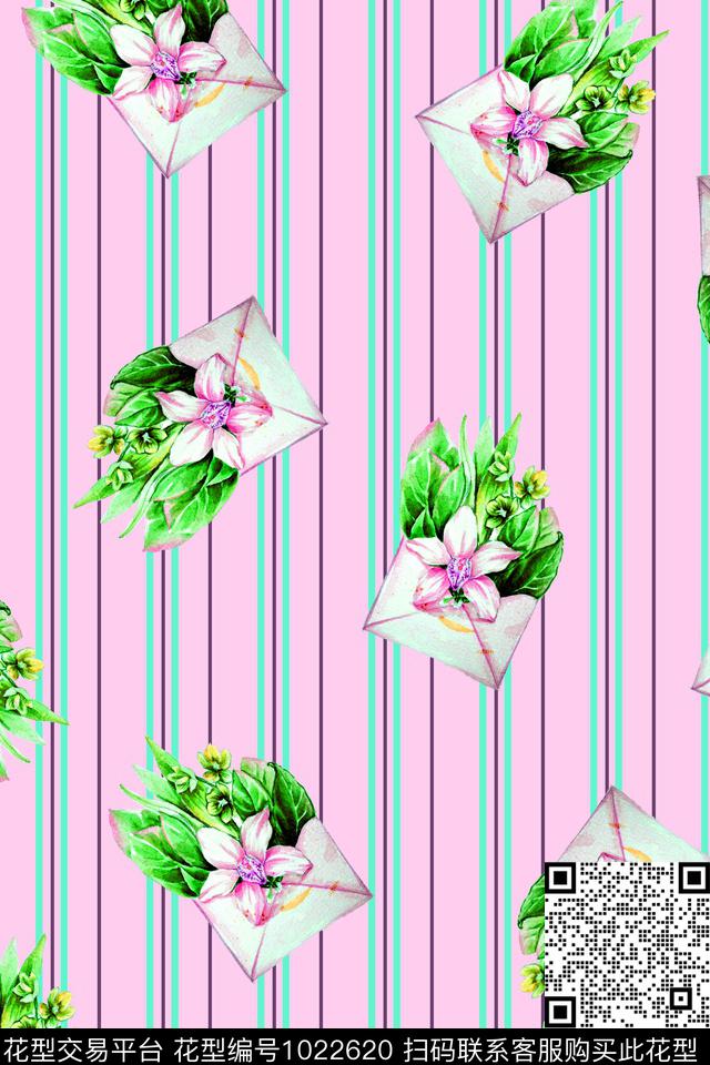 衬衫春夏华亿平台手绘花卉数码印花华亿平台下载（图片编号: 1022620） - 瓦栏（Walan）