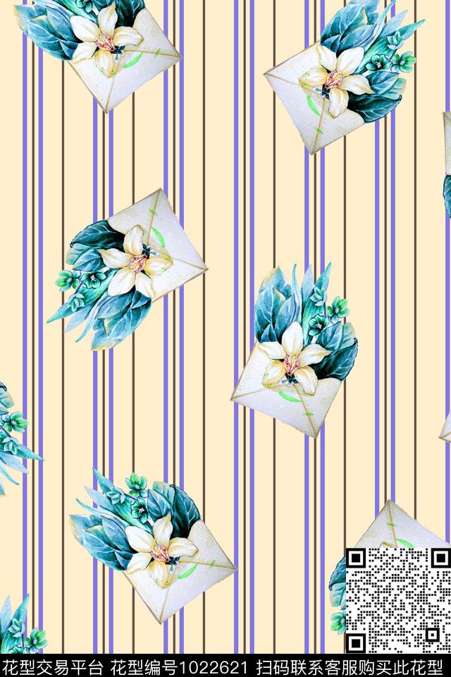 衬衫春夏华亿平台手绘花卉数码印花华亿平台下载（图片编号: 1022621） - 瓦栏（Walan）