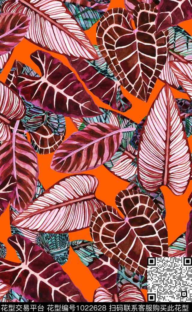 数码华亿平台花卉女装数码印花华亿平台下载（图片编号: 1022628） - 瓦栏（Walan）