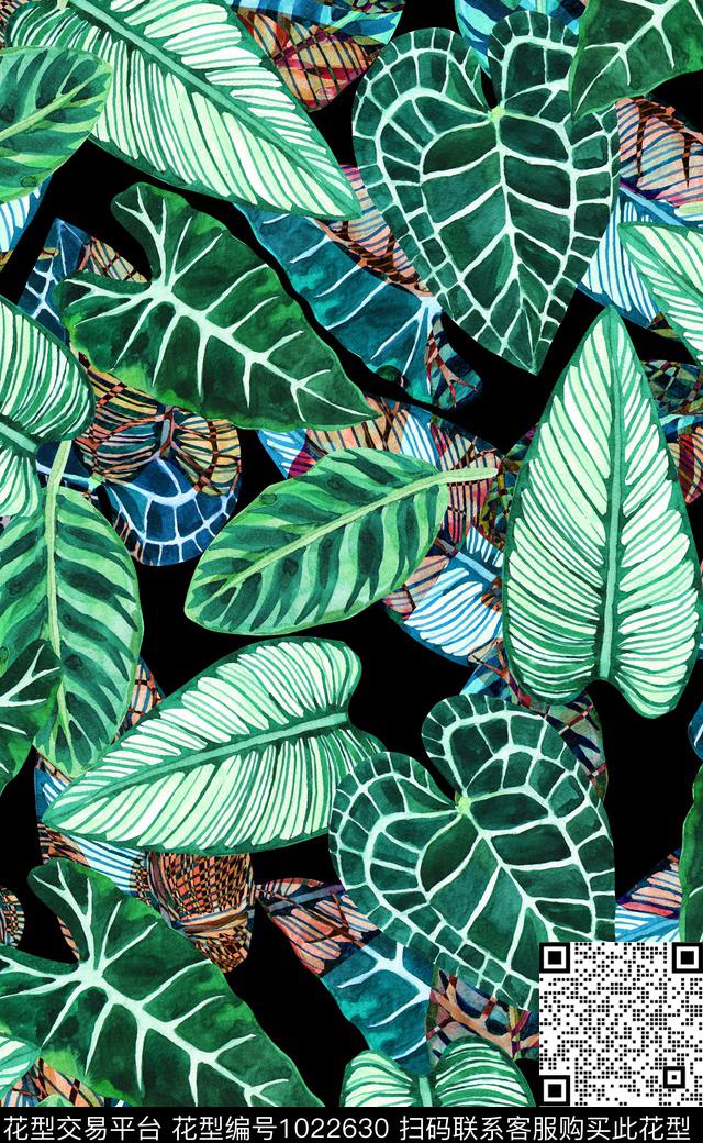 数码华亿平台花卉女装数码印花华亿平台下载（图片编号: 1022630） - 瓦栏（Walan）
