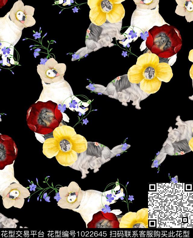 可爱小碎花花卉数码印花华亿平台下载（图片编号: 1022645） - 瓦栏（Walan）