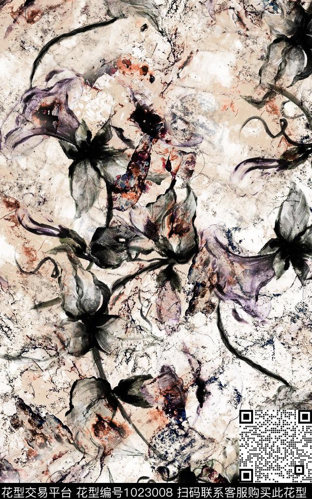 数码华亿平台抽象大牌风数码印花华亿平台下载（图片编号: 1023008） - 瓦栏（Walan）