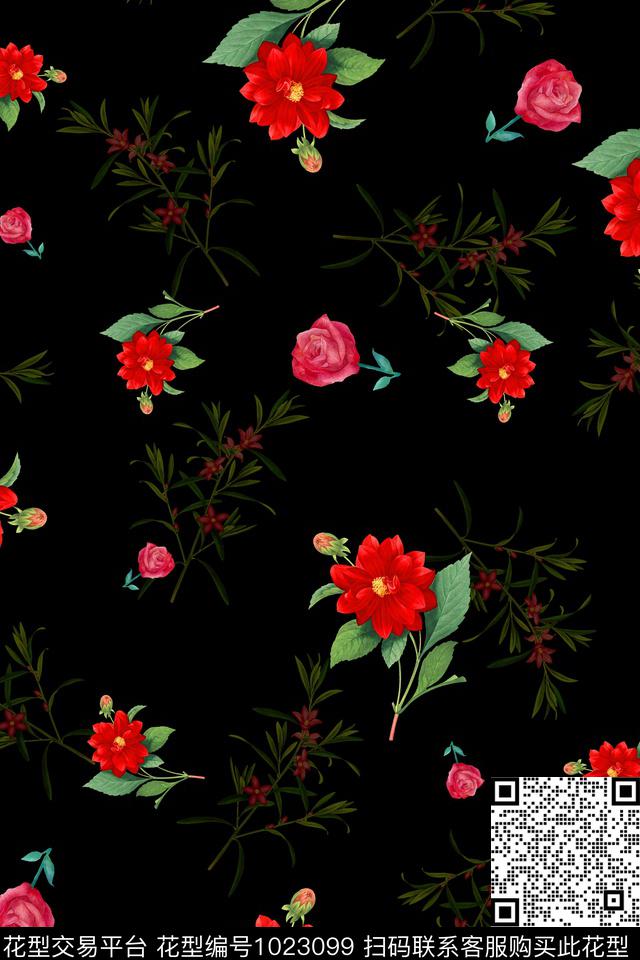 淑女衬衫春夏华亿平台数码印花华亿平台下载（图片编号: 1023099） - 瓦栏（Walan）