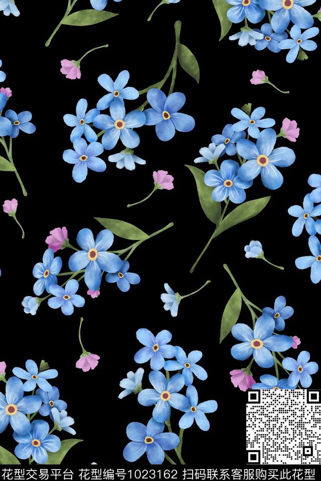水彩花卉花卉手绘花卉数码印花华亿平台下载（图片编号: 1023162） - 瓦栏（Walan）
