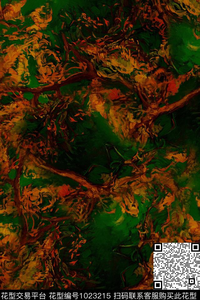 数码华亿平台香云纱复古数码印花华亿平台下载（图片编号: 1023215） - 瓦栏（Walan）