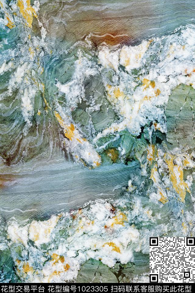 肌理抽象写意数码印花华亿平台下载（图片编号: 1023305） - 瓦栏（Walan）