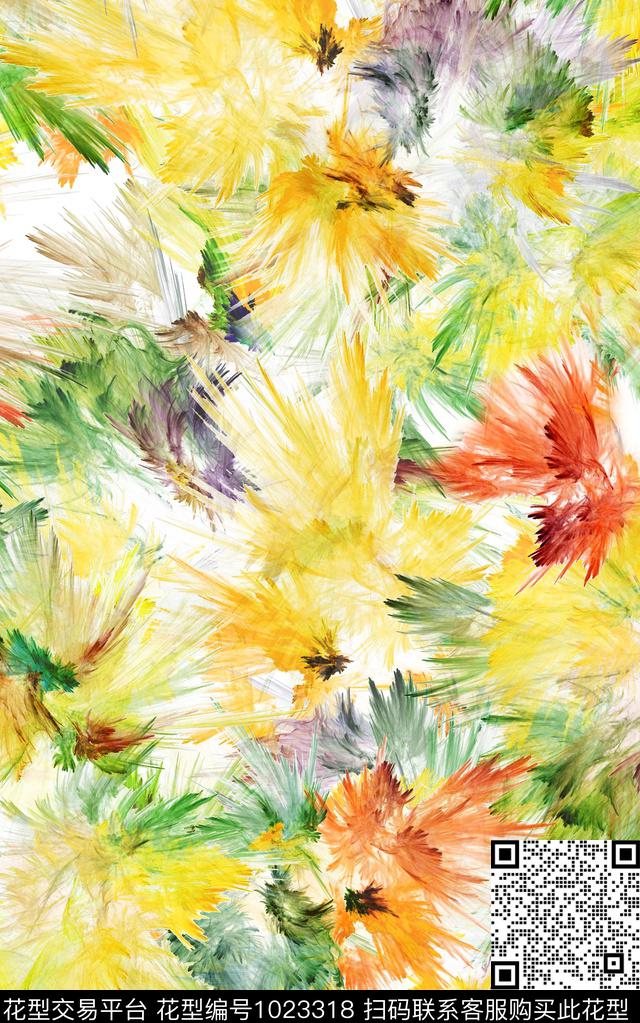 数码华亿平台抽象大牌风数码印花华亿平台下载（图片编号: 1023318） - 瓦栏（Walan）