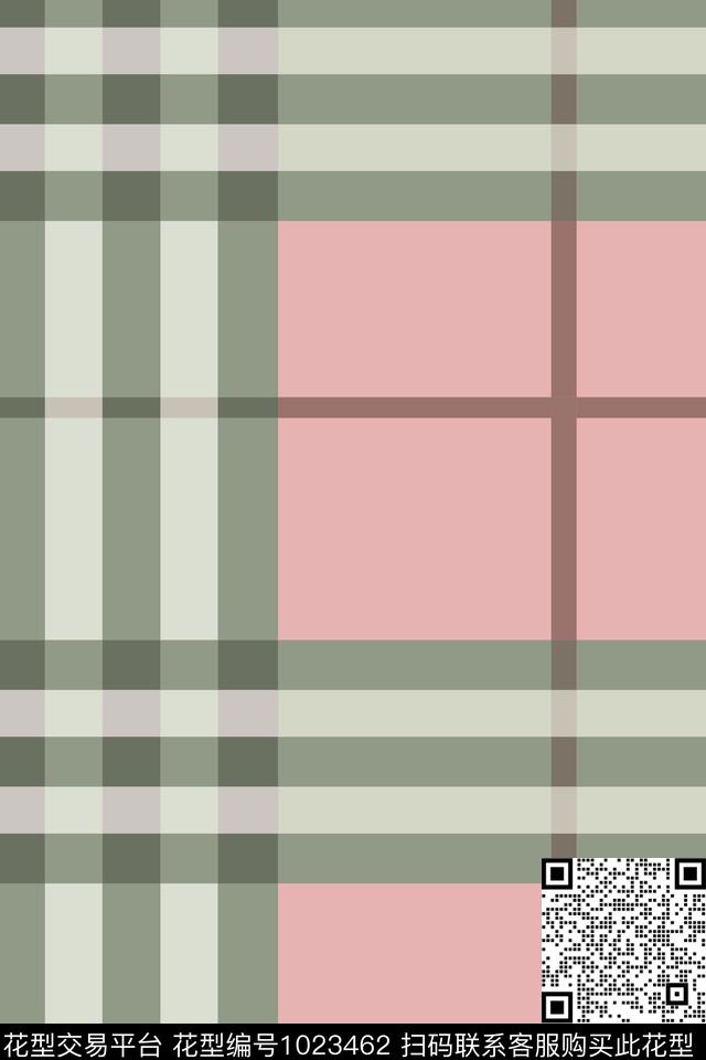 格子女装大牌风传统印花华亿平台下载（图片编号: 1023462） - 瓦栏（Walan）