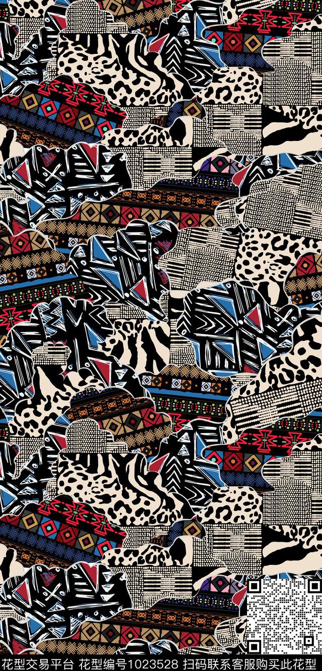 民族风秋冬华亿平台复古数码印花华亿平台下载（图片编号: 1023528） - 瓦栏（Walan）