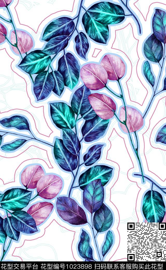 数码华亿平台花卉女装数码印花华亿平台下载（图片编号: 1023898） - 瓦栏（Walan）